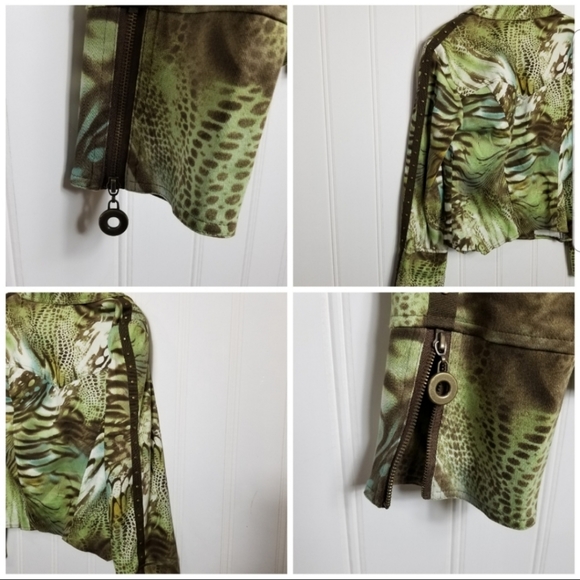 Victoria Pappas Animal Print Blazer Jacket - Picture 6 of 8